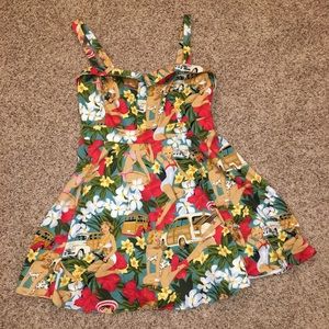 ModCloth Miss Lulo Pin-Up Beach Dress